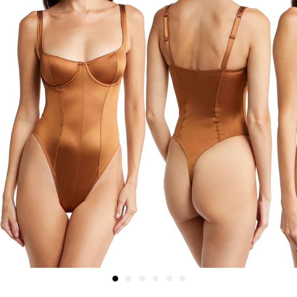 Skims Stretch Underwire Thong Bodysuit